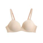 Wacoal 852189 How Perfect Wireless T Shirt Smooth Cup Bra Size 38D Sand Beige Photo 1