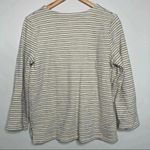 Madewell Striped Lace Up Top Size Medium Photo 5