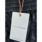 Skies Are Blue ‎ Womens Faux Leather Black Pull On Trouser Pants Sz M NWT Photo 1