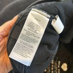 Madewell  Black Denim Skirt with Long Slit Down the Front Raw Hem Size 25 Photo 4