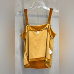 Old Navy  women’s Casual Coquette Mustard Tobacco Leaf Velvet Cami/Tank Top|Sz: S Photo 10