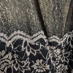 Alex Evenings Petite Black Gold Lace Overlay Evening Gown Belted Maxi Dress 16P Photo 9