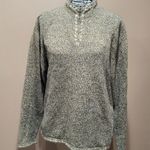 Woolrich Vintage  Cabincore knit half zip unisex collared pullover sweater sz L Photo 0