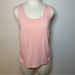 GapFit Pink Ruched Racerback Tank Top Women’s Large Photo 2