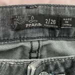 prAna  women’s black stretchy mid rise mid wash skinny jeans, size 2/26 outdoor Photo 1