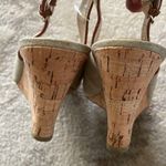 Tommy Hilfiger  Navy Wedge Shoe with Gold TH buckle Size 8 Photo 3