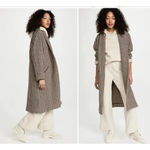 NILI LOTAN Houndstooth Kidman Coat Brown Size L Photo 4