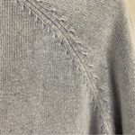 PBJ Blues Acid Wash Blue Denim Collar Button Front Tunic Sweater Large NEW Photo 8