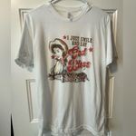 I JUST SMILE AND SAY GOD BLESS Western Tshirt Size Medium White Photo 1