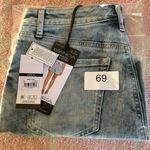 Sofia by Sofia Vergara Blue Jean Shorts Distressed Mid Photo 8