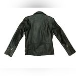 Understated Leather  Easy Rider Antiqued Gold Moto Black Leather Jacket Biker Photo 6