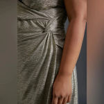 Anthropologie  Kari Metallic Shimmer Midi Dress Plus Size 3X - Like New! Photo 2