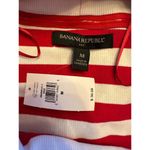 Banana Republic  Americana Striped Scoop Neck Top Size Medium NWT Photo 3