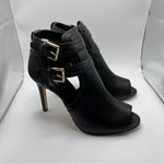 Michael Kors NWOB  Women's  Blaze Open-Toe Ankle Boot 10M black leather Photo 1