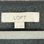 Loft Top Women's Small Black Ditsy Floral Popover Blouse Cottage Office Career Photo 3