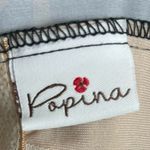 Popina Medium Made in USA Boho Fitted Tank Swim Top Tankini Neutral Square Neck Tan Photo 3