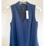 J.Crew 365 Sleeveless V-Neck Blake Shift Dress Navy Blue XXS Photo 3