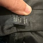 ASOS Black Floral Velvet Tapered Pants, Size W31 L30 - Elegant Evening Wear Photo 1