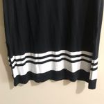 Skingraft Black w/ White Stripes Mini Shirt Dress Size S Photo 2