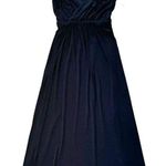 Vicky Tiel NWOT  Black Sleeveless Draped Grecian Style Maxi Dress Evening Gown Photo 8