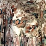 Peruvian Connection  
Painterly Floral Prairie 3/4 midi
lined shift drop Dress XS Photo 3