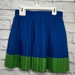 Aeropostale NWT Womens Wowoone Pleated Mini Skirt, Blue & Green, size M. Photo 3
