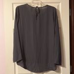 Faded Glory NWT  Dark Grey Velvet High Low Blouse XXL Photo 4