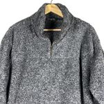 JODIFL Pullover Fleece Jacket Womens L Gray Cozy Sherpa Teddy Minimalist Lounge Photo 1