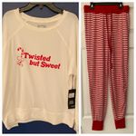 Wildfox Twisted but Sweet Christmas Intimates Set Women’s Red & White Size XS Photo 3