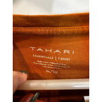 Tahari Women's  Rust Short Sleeve T-Shirt XL Photo 2
