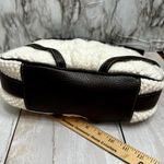 CHAPS Cream Cable Knit Sweater Hobo Shoulder Bag Leather Straps Y2K Chunky Cozy Photo 9