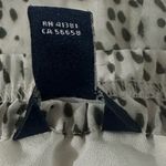 CHAPS  Olive Green and Cream Polka Dot Women's Maxi Skirt Sz M boho Photo 3