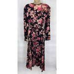 Vintage‎ Y2K Starina Fairy Maxi Dress Dark Romance Black Pink Floral Cotton sz M Size M Photo 6