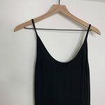 Reformation A-Line Fitted Scoop Neck Midi Length Dress Womens Small Black Photo 4