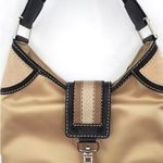 Michael Kors Women's Sport Luxe Small 10x10 Hobo Bag Satin & Leather Photo 1