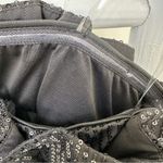 Anna Grace Lizard Thicket Black Sequin Ruffled Strapless Mini Dress Size Medium Photo 3