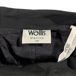 Y2k Vintage Wallis Petite Front Button High Waist Double Slit Skirt 12 Black Size 12P Photo 5