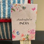 Made In India | 🦞 Nautical Striped Blue & Red Lobster Beaded Shoulder Bag Photo 1