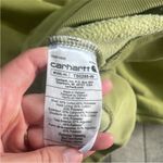 Carhartt  Relaxed Fit Size Large Green Hooded Sweatshirt. Photo 4