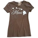Zenana NWT Maui Hawaii T-shirt Juniors Large Tall/Long Photo 0