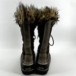 Sorel  Joan of Arctic Boots Leather Winter Snow Lace Up Faux Fur Outdoor Gray 9 Photo 5