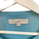 Loft Mint Seafoam Green Thin Light Holiday Sweater mohair wool blend small Photo 5