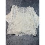 Democracy Top White Crochet Knit Kimono Cottagecore Blouse Womens Plus Size 3X Photo 8