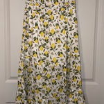 Floral Lemon Print dress Yellow Size L Photo 0