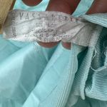 American Vintage Vassarette LARGE  70s Blue Nylon Lace Lingerie Sleep Shirt Top Photo 7