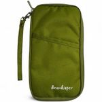 SeaWhisper RFID Passport Holder Travel Wallet for Men and Women Green Photo 0
