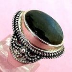 PTI Sterling Silver Labradorite Women’s Ring QUALITY Size 7 NWOT Blue Photo 4