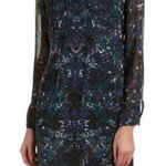 CAbi Womens Size M Multicolor Abstract Long Sleeve Lined Boho Artsy Photo 0