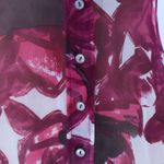 Elie Tahari Abstract Floral Sheer Blouse Top Womens Feminine Bow Artsy Size XS Photo 8