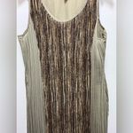 Michael Kors Vintage Earth Tone Plissé Maxi Dress 8 Photo 2